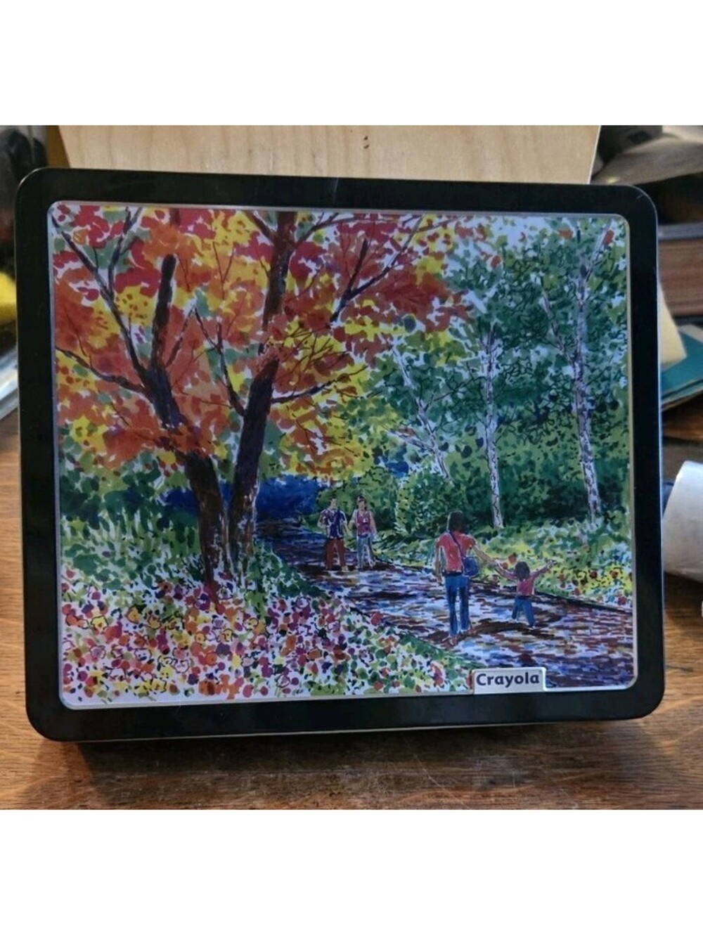 Crayola Signature Tin. No Crayons! Tin Only 9X8"
